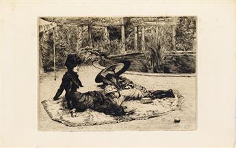 JAMES JACQUES TISSOT Sur lHerbe.